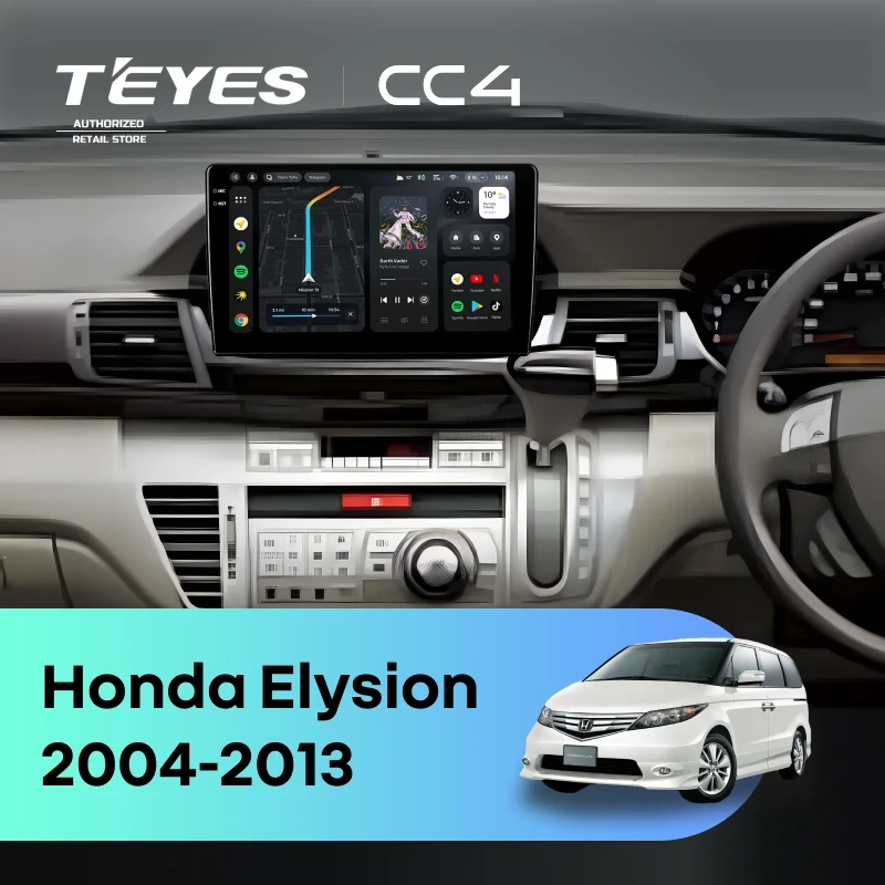 Штатная магнитола Teyes CC4 6/64 Honda Elysion (2004-2013)