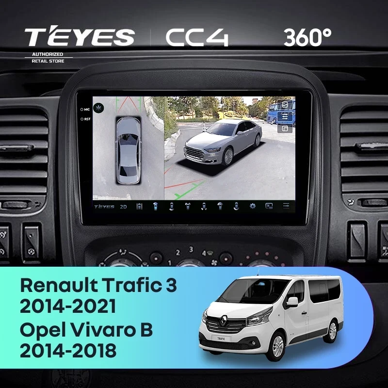 Штатная магнитола Teyes CC4 360 8/128 Opel Vivaro B (2014-2018)
