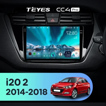 Штатная магнитола Teyes CC4 Pro 12/256 Hyundai i20 2 GB (2014-2018) Правый руль