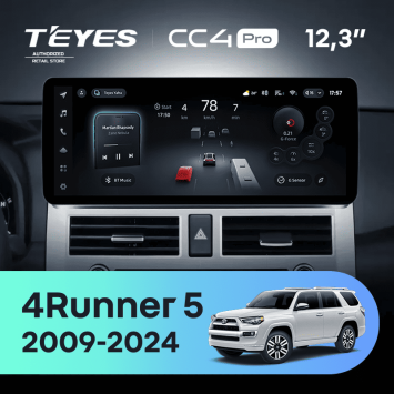 Штатная магнитола Teyes CC4 Pro 12.3" 12/256 Toyota 4Runner 5 N280 (2009-2024)