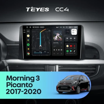 Штатная магнитола Teyes CC4 8/128 Kia Picanto (2017-2020) Тип-A
