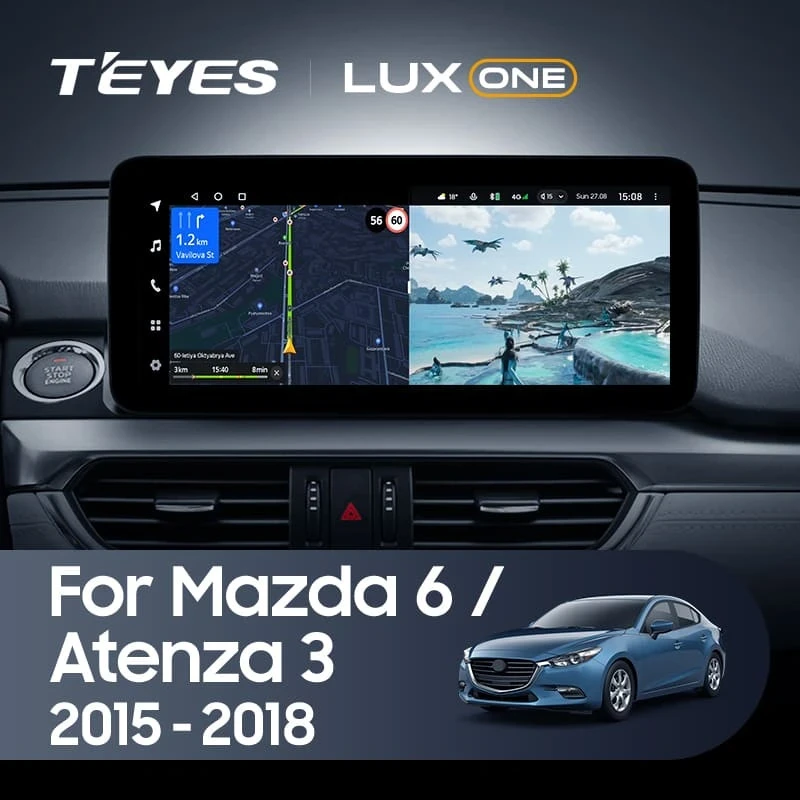 Штатная магнитола Teyes LUX ONE 6/128 Mazda 6 GJ GL (2015-2018) Тип-B