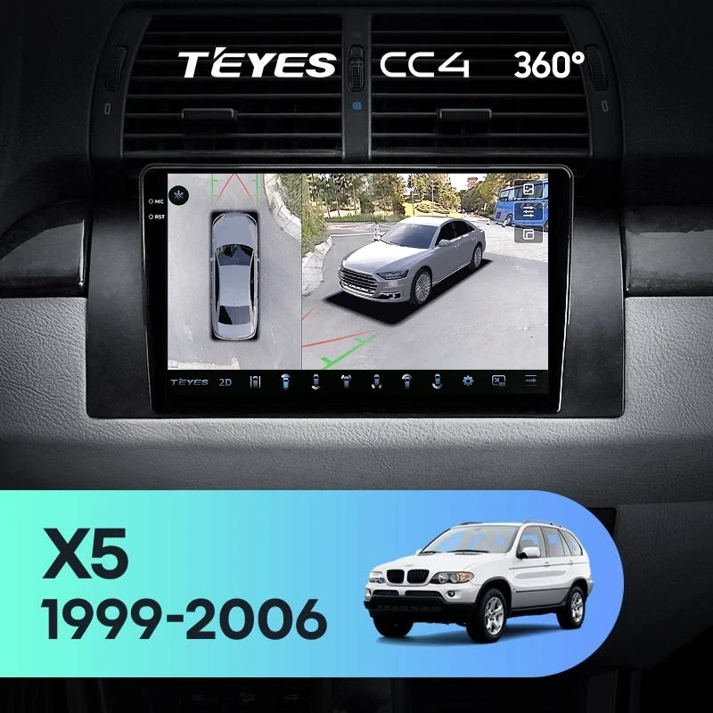 Штатная магнитола Teyes CC4 360 6/64 BMW X5 E39 E53 (1999-2006)