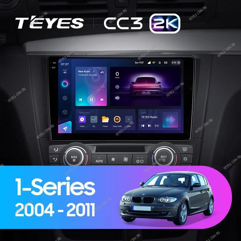 Штатная магнитола Teyes CC3 2K 6/128 BMW 1 серия E88 E82 E81 E87 (2004-2011) F1
