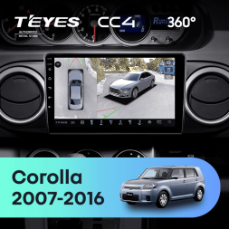 Штатная магнитола Teyes CC4 360 8/128 Toyota Corolla Rumion E150 (2007-2016)