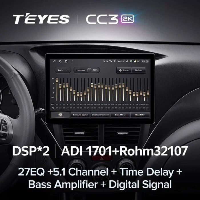 Штатная магнитола Teyes CC3 2K 4/32 Subaru Impreza GH GE (2007-2013) (11")