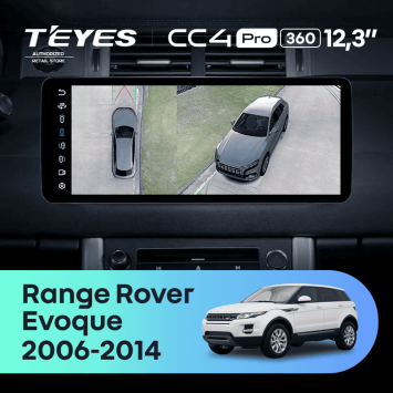 Штатная магнитола Teyes CC4 Pro 12.3" 360 8/128 Land Rover Range Rover Evoque (2011-2018) Тип-B