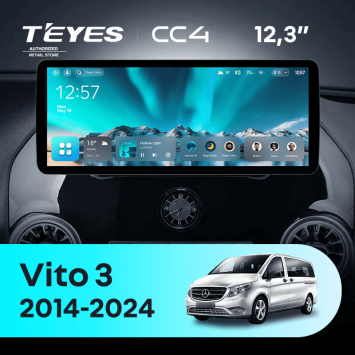Штатная магнитола Teyes CC4 12.3" 8/128 Mercedes-Benz Vito 3 W447 (2014-2024)