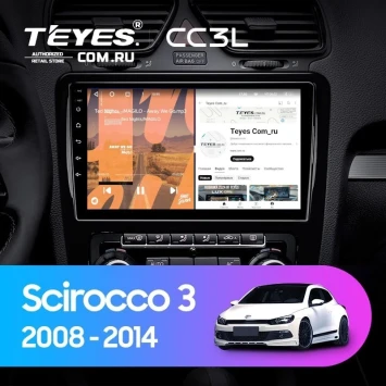 Штатная магнитола Teyes CC3L 4/32 Volkswagen Scirocco (2008-2014) F2