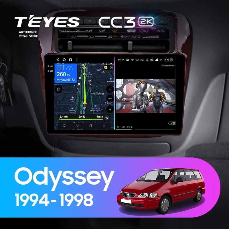 Штатная магнитола Teyes CC3 2K 4/32 Honda Odyssey 1 (1994-1998)