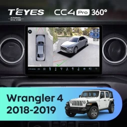 Штатная магнитола Teyes CC4 Pro 360 8/128 Jeep Wrangler 4 JL (2018-2019) (11")