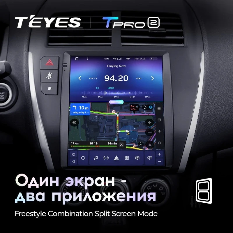 Штатная магнитола Tesla style Teyes TPRO 2 4/64 Mitsubishi ASX 1 (2010-2016) Тип-B
