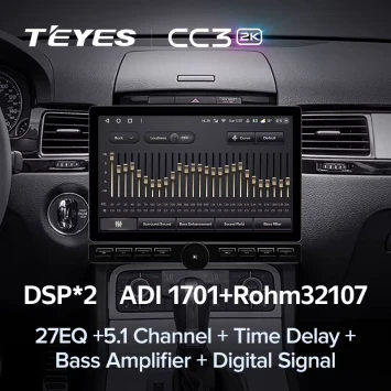 Штатная магнитола Teyes CC3 2K 6/128 Mitsubishi L200 5 (2015-2019) кондиционер F1 (13" с кнопками)