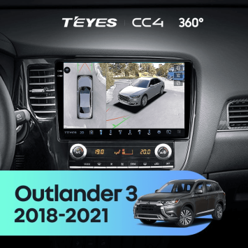 Штатная магнитола Teyes CC4 360 6/64 Mitsubishi Outlander 3 (2018-2021)