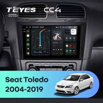 Штатная магнитола Teyes CC4 8/128 Seat Toledo (2004-2019)