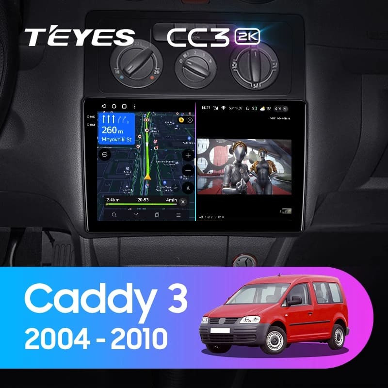 Штатная магнитола Teyes CC3 2K 4/32 Volkswagen Caddy 2K (2004-2010)