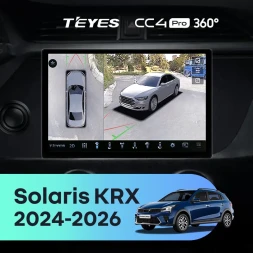 Штатная магнитола Teyes CC4 Pro 360 8/128 Solaris KRX (2024-2026) (11")