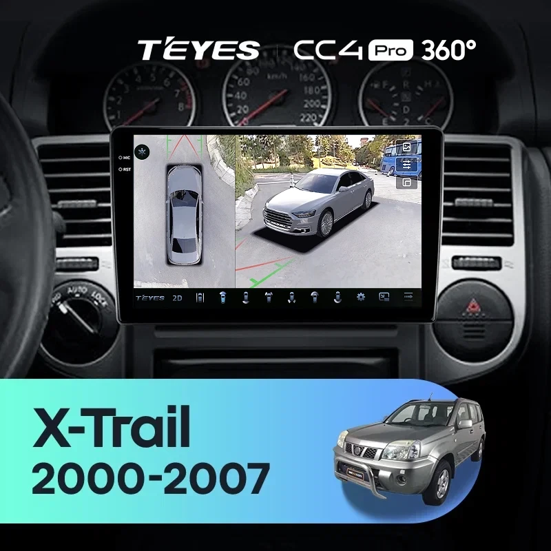 Штатная магнитола Teyes CC4 Pro 360 8/128 Nissan X-Trail T30 (2000-2007) F1