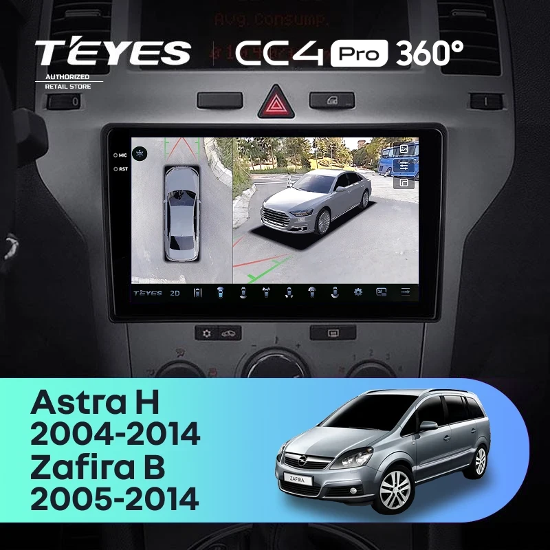Штатная магнитола Teyes CC4 Pro 360 12/256 Opel Zafira B (2005-2014) F2