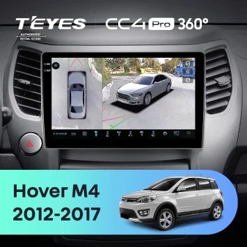 Штатная магнитола Teyes CC4 Pro 360 12/256 Great Wall Hover M4 (2012-2017)