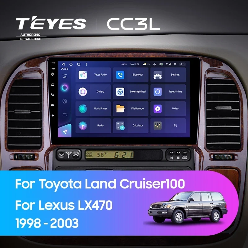 Штатная магнитола Teyes CC3L 4/64 Lexus LX470 (1998-2003) F3