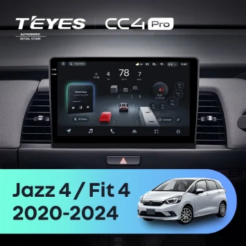 Штатная магнитола Teyes CC4 Pro 8/128 Honda Fit 4 (2020-2024) Тип-A Правый руль