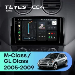 Штатная магнитола Teyes CC4 8/128 Mercedes-Benz ML-Class (2005-2009) F1