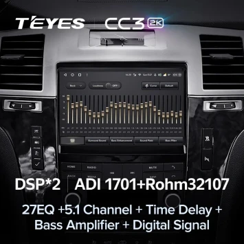 Штатная магнитола Teyes CC3 2K 360 6/128 Cadillac Escalade 3 (GMT900) (2006-2014)