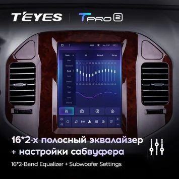 Штатная магнитола Tesla style Teyes TPRO 2 6/128 Mitsubishi Pajero 3 V70 V60 (1999-2006)