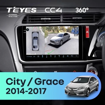 Штатная магнитола Teyes CC4 360 6/64 Honda City (2014-2017) Тип-A Правый руль