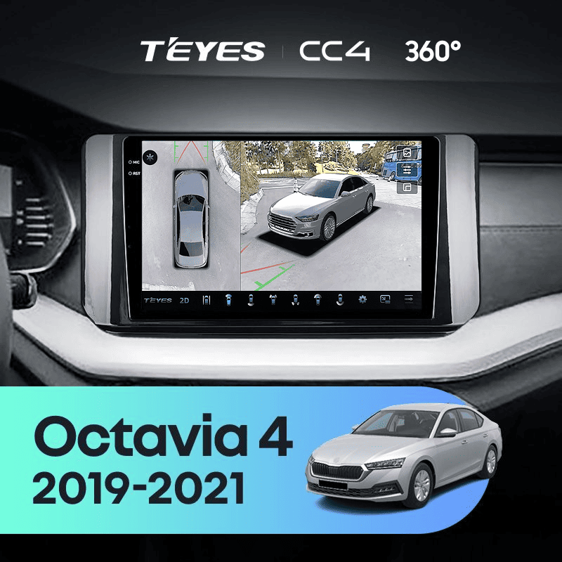 Штатная магнитола Teyes CC4 360 8/128 Skoda Octavia 4 A8 (2019-2021)