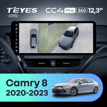 Штатная магнитола Teyes CC4 Pro 12.3" 360 8/128 Toyota Camry 8 XV70 (2020-2023)