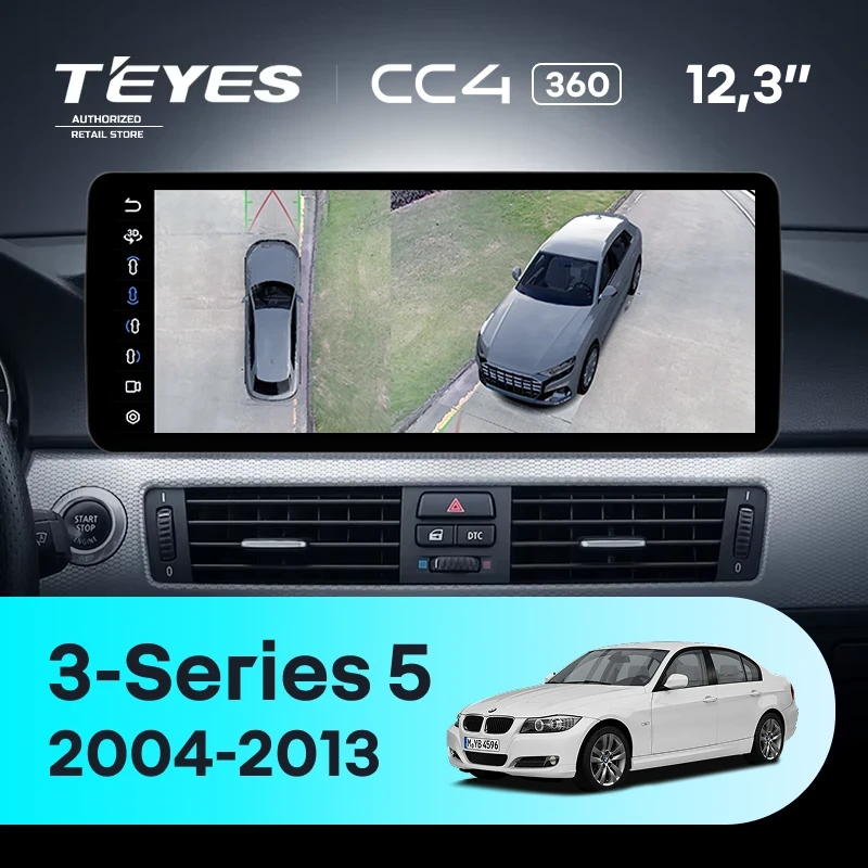 Штатная магнитола Teyes CC4 12.3" 360 8/128 BMW 3-Series 5 E90 E92 E93 E91 (CCC) (2004-2013) Universal