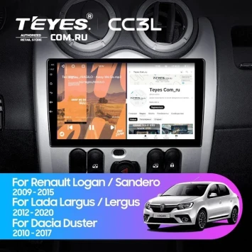 Штатная магнитола Teyes CC3L 4/32 Renault Logan 1 (2010-2015)