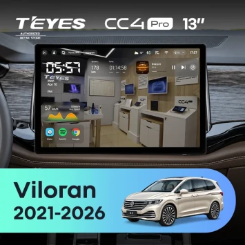 Штатная магнитола Teyes CC4 Pro 12/256 Volkswagen Viloran (2021-2026) (13")