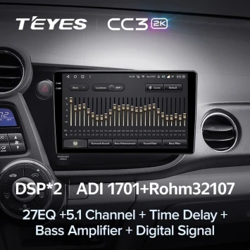 Штатная магнитола Teyes CC3 2K 6/128 Honda Insight 2 LHD (2009-2014)