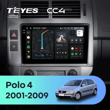 Штатная магнитола Teyes CC4 6/64 Volkswagen Polo Mk4 (2001-2009) F2