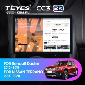 Штатная магнитола Teyes CC3 2K 4/32 Renault Duster 1 (2010-2015) (11")