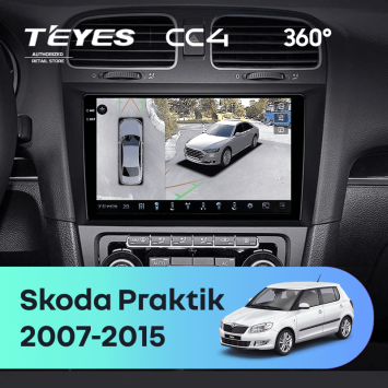 Штатная магнитола Teyes CC4 360 8/128 Skoda Praktik (2007-2015)
