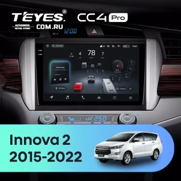 Штатная магнитола Teyes CC4 Pro 8/128 Toyota Innova 2 (2015-2022) Правый руль