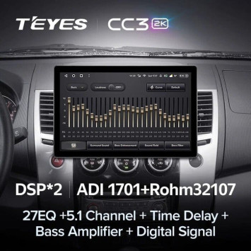 Штатная магнитола Teyes CC3 2K 4/64 Mitsubishi Pajero Sport 2 (2008-2016) (11")