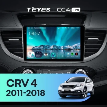Штатная магнитола Teyes CC4 Pro 8/128 Honda CR-V 4 RM RE (2011-2018) 9" Тип-B