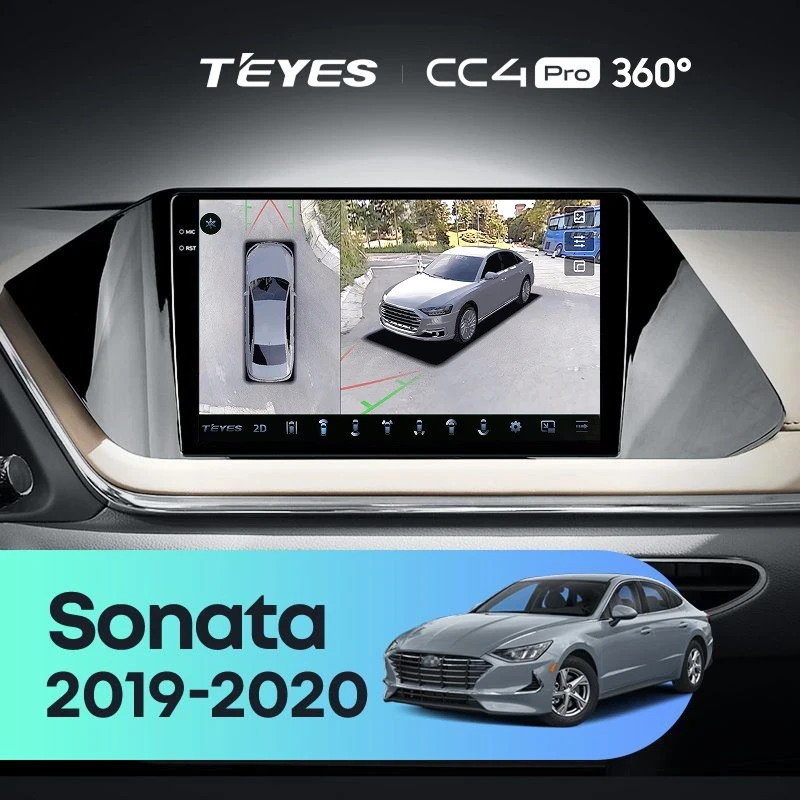 Штатная магнитола Teyes CC4 Pro 360 8/128 Hyundai Sonata DN8 (2019-2020) Тип-B