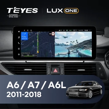 Штатная магнитола Teyes LUX ONE 4/64 Audi A6 C7 4 A6L (RMC System) (2011-2018) Правый руль