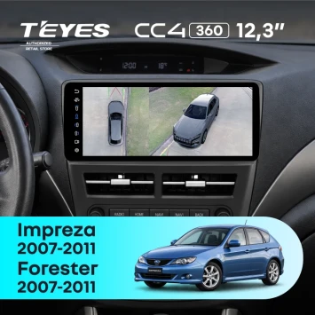 Штатная магнитола Teyes CC4 12.3" 360 8/128 Subaru Impreza GH GE (2007-2011)