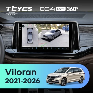 Штатная магнитола Teyes CC4 Pro 360 12/256 Volkswagen Viloran (2021-2026)
