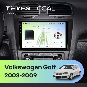 Штатная магнитола Teyes CC4L 6/64 с DTS Volkswagen Golf (2003-2009)