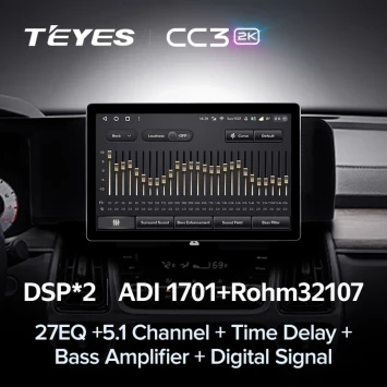 Штатная магнитола Teyes CC3 2K 360 6/128 Kia Sorento 4 MQ4 (2020-2024) (13")