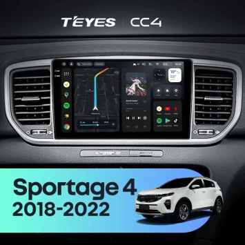 Штатная магнитола Teyes CC4 6/64 Kia Sportage 4 QL (2018-2022) Тип-A