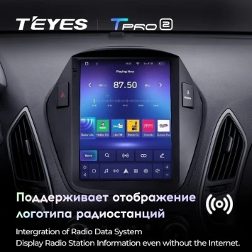 Штатная магнитола Tesla style Teyes TPRO 2 3/32 Hyundai IX35 (2009-2015) F1 Тип-C